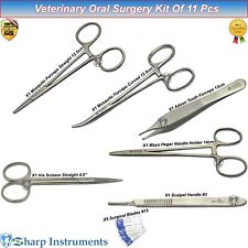 Veterinary Oral Surgery Instruments Kit Small Animal Spay Neutering Forceps Set