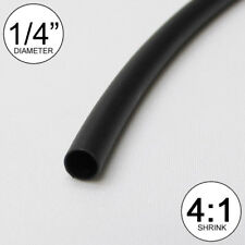 1 Ft 14 Black Heat Shrink Tube 41 Dual Wall Adhesive 025 Inchfootto 6mm