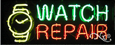 Brand New Watch Repair Withlogo 32x13 Real Neon Sign Withcustom Options 10475