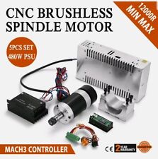 Cnc 400w Er11 Dc Brushless Spindle Motor Speed Controller Mounting 600w Psu