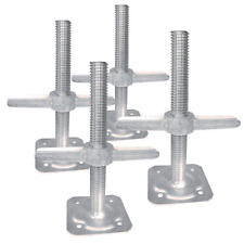 Adjustable 12 In Leveling Jack Baker Style Scaffolding Safety Equipment 4 Pack