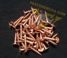 1 Annular Ring Shank Solid Copper Roofing Nails 11 Gauge 50 Pcs