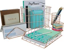 Office Desk Organizer Set 5 Piece Desk Supply Accessories For Home Dorm Office