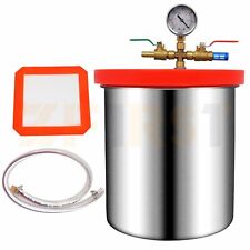 Stainless Steel 5 Cfm Vacuum Chamber 5 Gallons Silicone Degassing Urethane