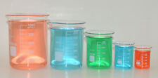 5 Beaker Set 50 100 250 600 1000ml Griffin Borosilicate Glass Beakers Lab New