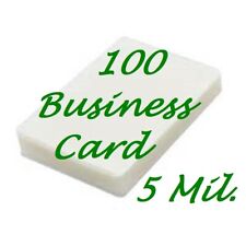 100 Business Card 5 Mil Laminating Pouches Laminator Sheets 2 14 X 3 34