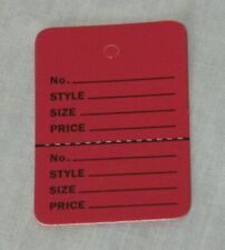 1000 Fuschia Small 114 X178 Perforated Unstrung Price Consignment Tags