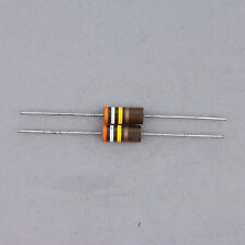 Pair Vintage Allen Bradley Resistor 390k Ohm 2w Watt 5 Nos Carbon Comp Axial