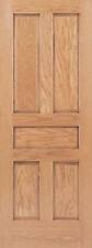 Red Oak 5 Panel Raised Traditional Stain Grade Solid Core Interior Wood Doors