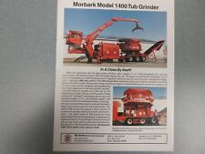 Morbark 1400 Tub Grinder Sales Sheet
