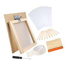 Caydo 27 Pieces Screen Printing Starter Kit Include 8 X 10 Inch Silk Screen P