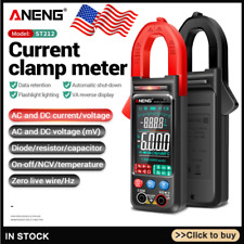 Aneng St212 6000 Counts Digital Clamp Meter Dcac Current Ncv Tester Multimeter