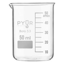 1 Glass Beaker Low Form With Spout And Graduations 50ml