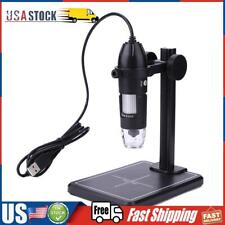 1600x Usb Digital Microscope With Stand 8led 2mp Zoom Electric Microscopes Us