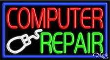 Brand New Computer Repair 37x20 Withborder Real Neon Sign Withcustom Options 11067