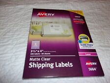 Avery Shipping Labels 3 13 X 4 300 Labels 50 Sheets Laser