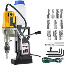 Vevor Mag Drill Press Electric Magnetic Drill 1100w 157 Max Diameter With 12bits