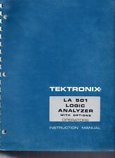 Original Tektronix La 501 Logic Analyzer With Options Operators Manual