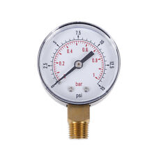 Low Pressure Gauge For Fuel Air Oil Gas Water 50mm 0 15 Psi 0 1 Bar 14ou