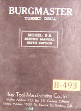 Burgmaster 2 A Turret Drill Service Manual 1951