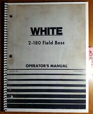 Wfe White 2 180 Field Boss Tractor Owners Operators Manual 432 446a 479