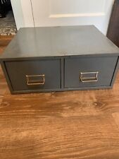 Vtg Steelmaster Industrial Filing Cabinet 2 Drawer Chest 185x16x725 Large