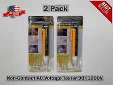 Non Contact Voltage Tester Ac Volt Alert Detector Sensor 90 1000v 2 Pack