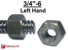 34 6 Acme Heavy Hex Nut Left Hand 2g For Acme Threaded Rod Lh 34 6