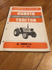 Original Genuine Kubota M4950 M5950 Tractor Parts Book Catalog Manual