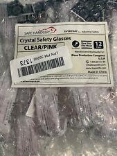 Bison Safe Handler Crystal Clear Lens Pink Safety Glasses Pack Of 12