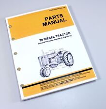 Parts Manual For John Deere 70 Diesel Tractor Catalog Assembly Exploded Views