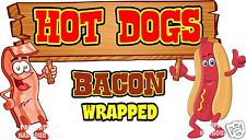 Hot Dogs Bacon Wrapped Decal 14 Hot Dog Concession Food Truck Vinyl Sticker