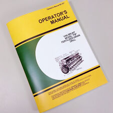 Operators Service Manual For John Deere Van Brunt Fb Fertilizer Grain Drill Book