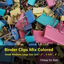 Binder Clip Mix Colored Large Medium Small Size Little Bit Scratch Paper Clips
