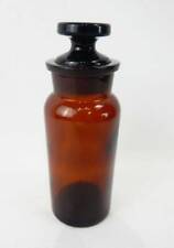 Nos Vintage Wheaton Glass Company 125 Ml Amber Glass Bottle With Stopper