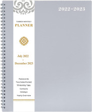 2022 2023 Monthly Plannercalendar 18 Month Planner With Tabs Amp Pocket Amp Label