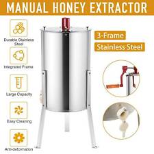 Manual Honey Extractor Centrifuge Equipment Drum 3 Frame Spinner Drum 24