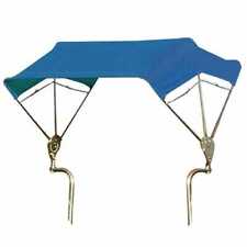 3 Bow Tractor Canopy With Frame Axle Mount 40 Blue