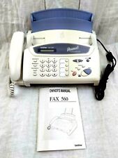 Vintage Brother Fax 560 Personal Plain Paper Machine Phone Amp Copier Withmanual