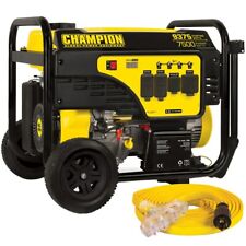 Champion 100693 7500 Watt Electric Start Portable Generator Carb With Conve