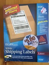 Avery 5126 Shipping Address Labels Laser Printers 200 Labels 2 Per Page