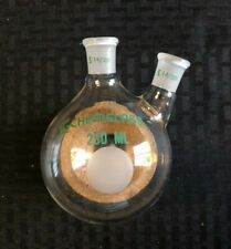 Chemglass 250ml 2 Neck Angled 20 Round Bottom Distilling Flask 1420 Cg 1520 52