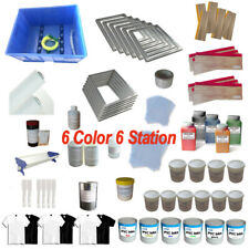 Supplies Package1 Set 6 Colors Screen Printing Materials Kit Professional Kit