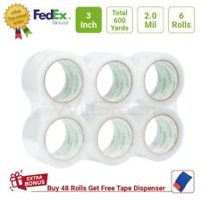3 Inch 100 Yards 20 Mil Clear Box Carton Sealing Tape For Packing Shipping