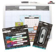 Magnetic Dry Erase Calendar White Board Markers Eraser Set Homeschool New