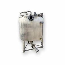 Used Stainless Steel Insulated Liquid Mixing Tank 525 Gal