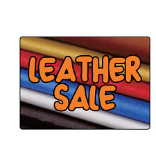Retail Leather Sale Storefront Window Retail Adhesive Vinyl Sign Decal