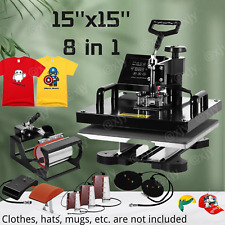 New Listingheat Press Machine 15x15 Digital T Shirts Sublimation 360 Swing Away Us