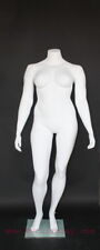 5 Ft 5 In H Plus Size Female Headless Mannequin Matte White New Style Plus 2