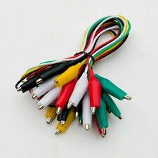 Crocodile Alligator Double Ended Clip Test Jumper Probe Lead Wire Cable